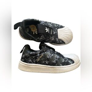 Adidas X Disney Kids Black and White Shoes